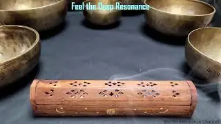 Full Moon Incense Ritual | 17-Minute Chakra Cleansing & Live Singing Bowl Resonance | stereo
