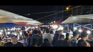 Ночной рынок Роксас, город Давао, Филиппины