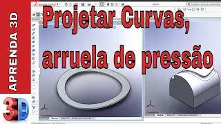 Como usar o Projetar Curvas no Solidworks