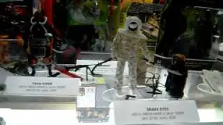 G.I. Joe Rise Of Cobra figures and vehicles at the Hasbro Booth