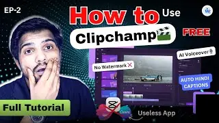 Best FREE Video Editing Software for PC 2025 | Auto Hindi Captions 😱 No Watermark : Clipchamp 🔥🎬