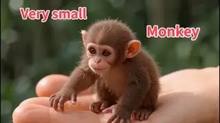 A very small cute monkey 