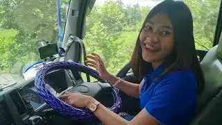 สาวนุ่นขับรถพ่วงช่างเอี๋ยวครั้งแรก​ อยากได้เป็นของตัวเองเลย