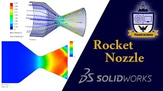 Rocket nozzle - Mach number study by Solidworks