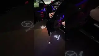 🚗Step out in style! Puddle lights that showcase your car that make a difference #car #carlife