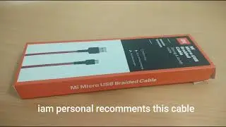 Mi Micro USB Braided Cable Red