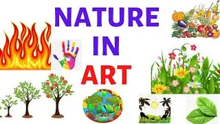Nature in Art|| Art In Nature|| Nature and Art|| Primary Art Lesson