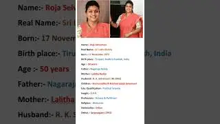 Beautiful Actress Roja Biography #viral #shortvideo #youtubeshorts #shorts