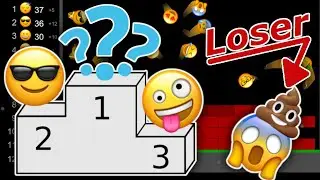 Emoji Race | Marble Race in Algodoo