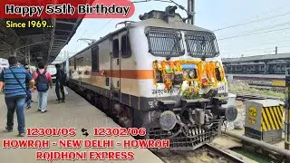 HOWRAH RAJDHANI's 55th Birthday Celebration by Railfans | India's First Rajdhani Train from Kolkata
