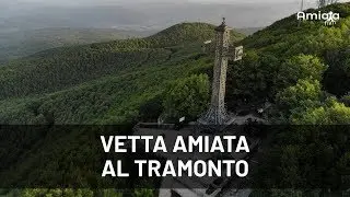 Vetta Amiata al tramonto