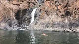 Swimming in Dudhsagar falls 2017
