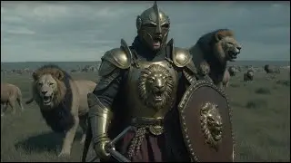 KNIGHTS OF THE LION: Sun-Forged Epic | Golden Armor Hero Anthem (4K Cinematic)