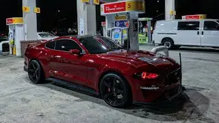 REVELING MY NEW WHEEL SETUP ON MY MUSTANG GT!! *NEW LOOK*