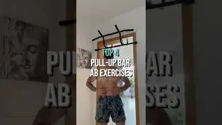 TOP 4 BEGINNER AB EXERCISES using just a Pull-up Bar. 💪