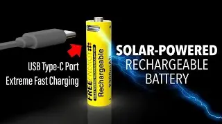 Now on Kickstarter: solar-powered rechargeable battery with usb type-c port