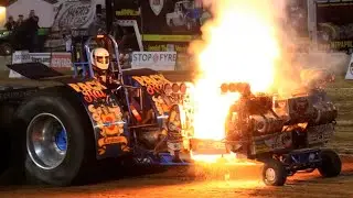 NTPA Truck and Tractor Pulling: Modified Tractors. Farley, Iowa. 300 Raceway