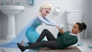 Night routine Elsa was spying good news to spill