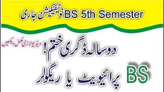 PU Released admission Notification Undergraduate admission will in BS Private or regular