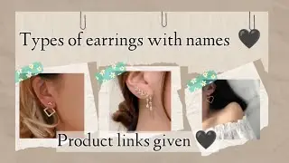 Types of earrings with names / Earrings names / Earrings design gold artificial /Earrings design