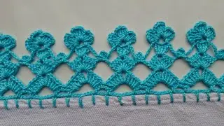 Bico de crochê para pano de prato #846