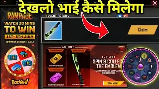 How to collect emblem token and exchange prang skin || Free fire rampage event full details