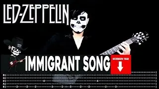 【LED ZEPPELIN】[ Immigrant Song ] cover by Masuka | LESSON | GUITAR TAB