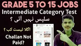Intermediate Category Test| BPS 5 to 15 Jobs| Queries Regarding STS| New STS Test Update