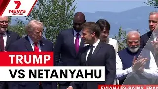 Trump attacks Netanyahu at G7 summit | 7NEWS