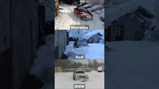 MERCEDES VS AUDI VS BMW snow TEST #4matic #quattro #xdrive