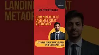 Can You Go from Non-Tech to a Tech Job?#sharpenertech#payafterplacement#edushorts#careertransitions