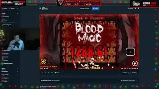 Trainwreckstv wins over 120k on Book of Shadows slot !