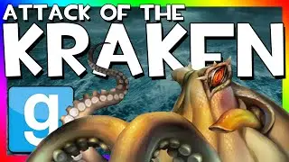 ATTACK OF THE KRAKEN!!! | Gmod Sandbox Fun (Mechanical Kraken)