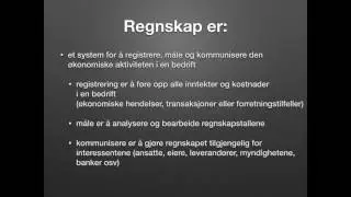 2-1 Hva er regnskap?