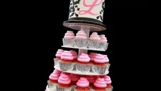 Sweet 16 Ombre Cupcake Stand