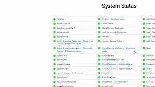how to check apple server status