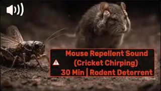 Mouse Repellent Sound (Cricket Chirping) | 30 Min | Rodent Deterrent