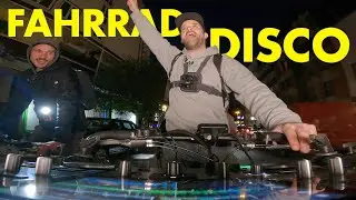 DJ-Set auf einem Fahrrad | Rollende Disco bei Critical Mass in Essen