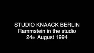Rammstein- Studio Knaack Berlin 24th August 1994     #rammstein