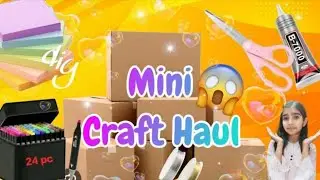 Mini Craft Haul 😱 | Glue, Sheet, Acrylic, Jump Ring, Scissor etc | Ambica's Art File