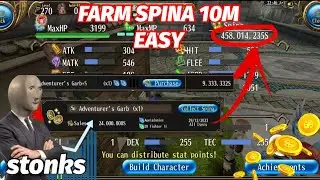 Toram Online (STONKS01) Farm Spina EASY Hard to find 100m For Day #mmorpg #toramonline