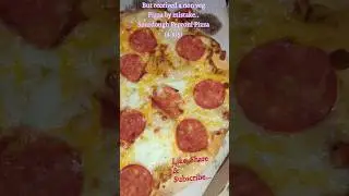 Dominos  Sourdough Thin Pepperoni Pizza... #food #trending #shorts #newlaunch #drooly@parna