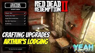 CRAFTING UPGRADES Arthur&rsquo;s lodging guide and Animal locations gameplay.red dead redemption2