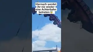 Ab sofort nie wieder Achterbahn fahren 😨