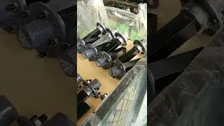 Customized stub axles are ready to ship to Kazakhstan.