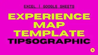 UX Experience Map Template Excel & Google Sheets► Free Download