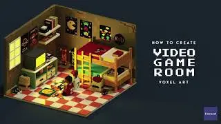 How to create Video Game Room | Voxel art