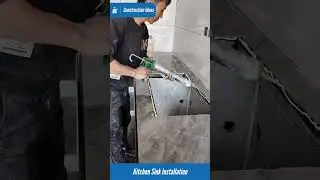 Kitchen sink installation #kitchensink #kitchen