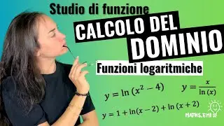 DOMINIO di FUNZIONI LOGARITMICHE: teoria completa ed esercizi pratici #matematica #logaritmi