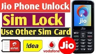 How To Unlock Jio Phone Sim Lock & Use Other Sim Card Airtel Idea Vodafone Jio Phone Network Unlock